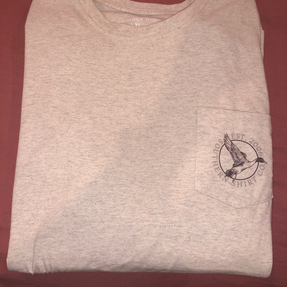 Mens XL Cream long sleeve T shirt